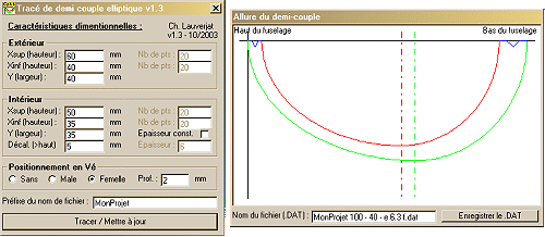 Copie d'cran du programme Trac_Couples_v1.1